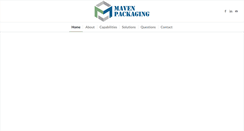 Desktop Screenshot of mavenpackaging.com